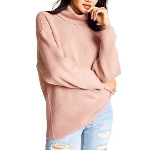 Free People softly structured knit tunic - mauve